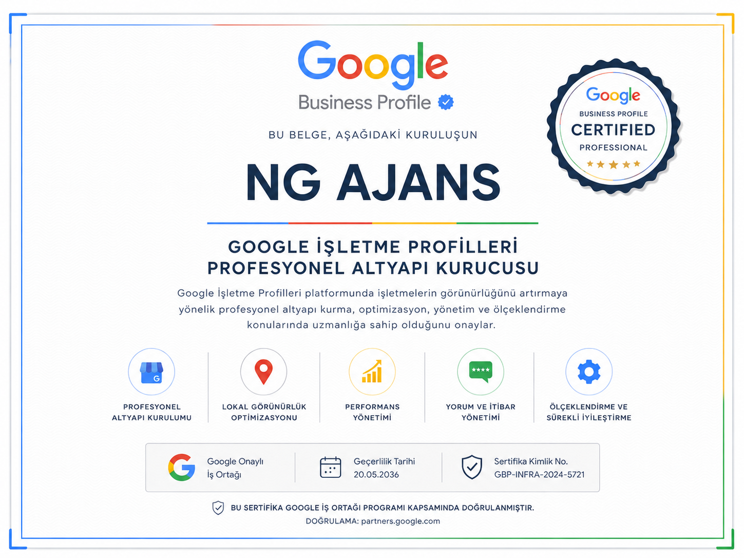 Google Business Profile Certified Professional - NG Ajans